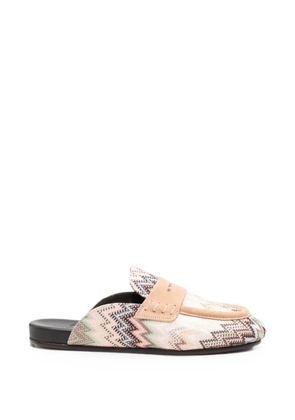 Missoni zigzag-knit loafers - Neutrals