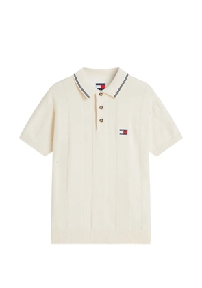 Tommy Hilfiger logo-patch polo shirt - Neutrals