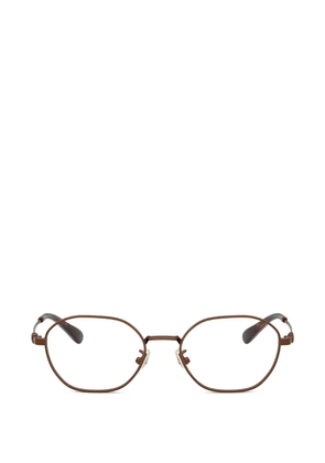 Coach geometric-frame titanium glasses - Brown