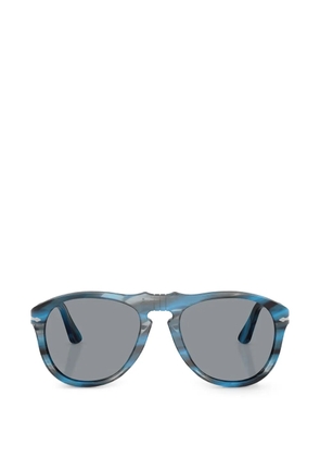 Persol striped browline sunglasses - Blue