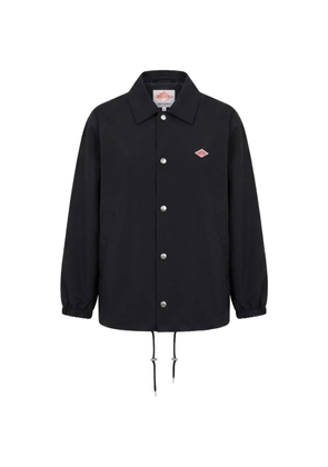 Danton logo-patch drawstring-hem jacket - Black