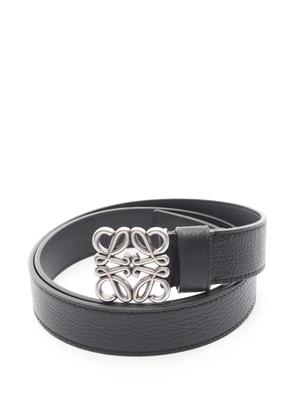 Loewe Pre-Owned 2020s Anagram leather belt - Black