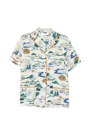 Olivia von Halle Yves Cadaqués printed pajamas - Neutrals