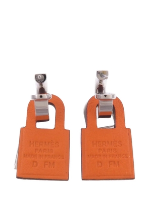 Hermès Pre-Owned 2019 O'Kelly padlock earrings - Silver