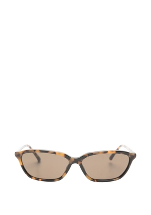 The Attico x Linda Farrow Libby sunglasses - Brown