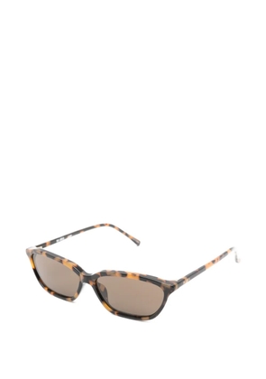 The Attico x Linda Farrow Libby sunglasses - Brown