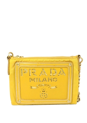 Prada Pre-Owned chain-link-strap cross body bag - Yellow
