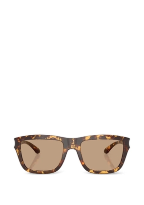 Diesel tortoiseshell-effect cut-out sunglasses - Brown