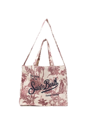 MC2 Saint Barth tropical-print tote bag - Neutrals