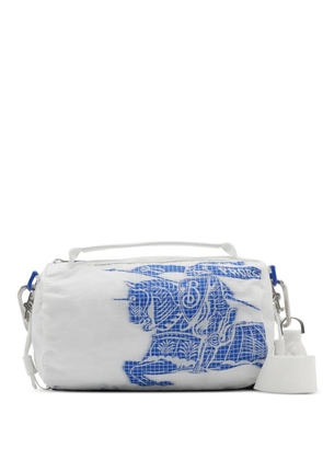 Burberry small EDK-print duffle bag - White