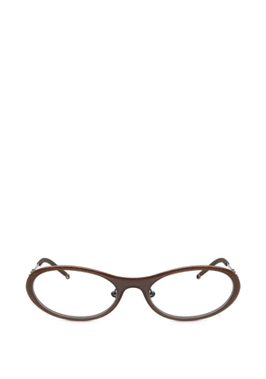 Diesel geometric-frame glasses - Brown
