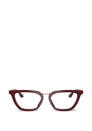 Giorgio Armani cat eye-frame glasses - Red