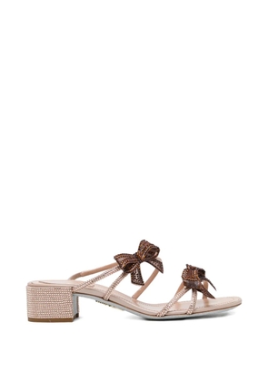 René Caovilla Ribbon sandals - Neutrals