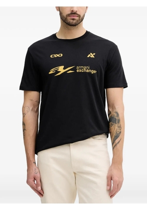 Armani Exchange logo-print T-shirt - Black
