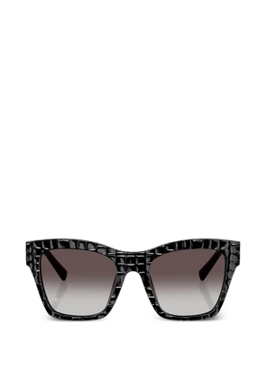 Dolce & Gabbana texture square sunglasses - Black
