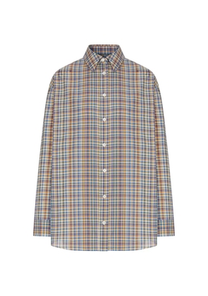 TOTEME checked button-down shirt - Blue