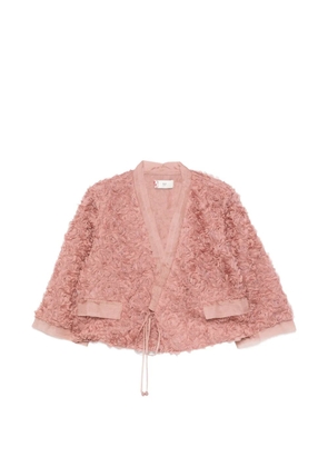 HUI MILANO Daffodil drawstring-fastening jacket - Pink