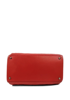 CHANEL Pre-Owned CC two-way quilted calfskin tote bag - Red