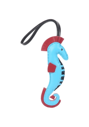 Hermès Pre-Owned Seahorse Swift leather charm - Blue