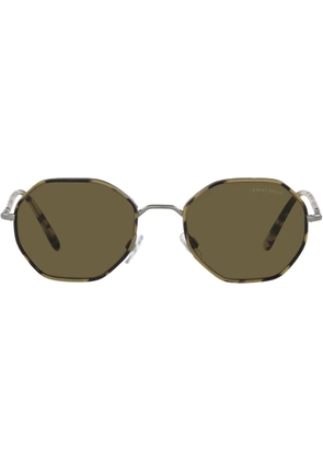 Giorgio Armani hexagon-shaped sunglasses - Grey