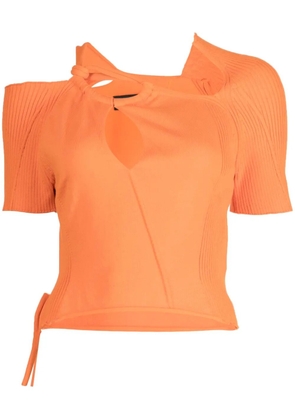 Ottolinger cut-out-detailing knitted top - Orange