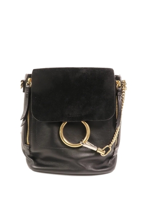 Chloé Pre-Owned Faye ring-detail backpack - Black