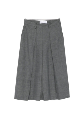 Marie Adam-Leenaerdt pleated-detail midi skirt - Grey