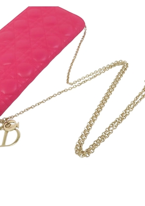 Christian Dior Pre-Owned Cannage chain shoulder bag - Pink