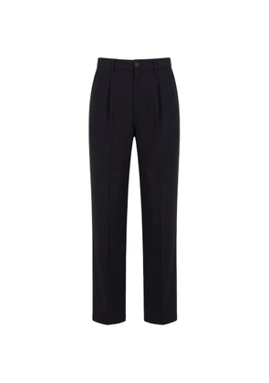 Danton pleated-front easy trousers - Blue
