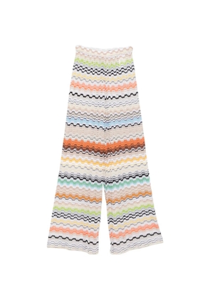 Missoni zigzag-knit palazzo pants - Neutrals