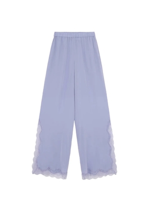 16Arlington Ricci lace-trim palazzo pants - Purple