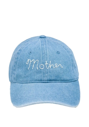 MOTHER Hats Off embroidered denim cap - Blue