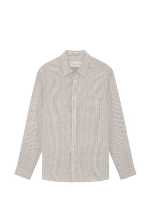 Frescobol Carioca Telles striped linen shirt - Brown