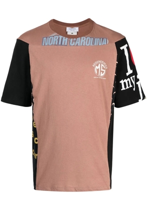 Marine Serre Regenerated patchwork t-shirt - Brown