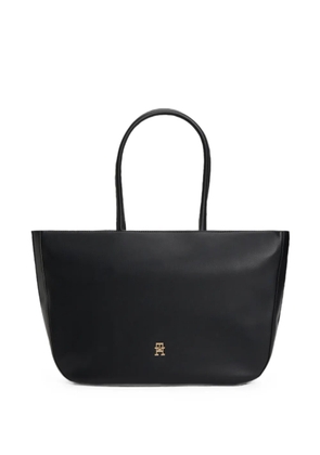 Tommy Hilfiger logo-plaque tote bag - Black