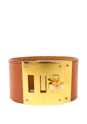 Hermès Pre-Owned Kelly Dog leather bracelet - Gold