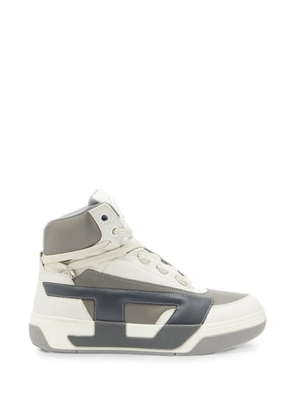 Diesel S-D-Ollie Mid logo-patch high-top sneakers - Neutrals