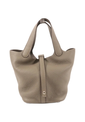 Hermès Pre-Owned 2019 Taurillon Clemence Picotin PM tote bag - Grey
