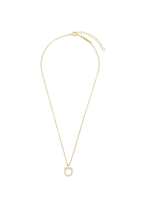Ferragamo Gancini crystal-embellished necklace - Gold