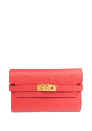 Hermès Pre-Owned short Kelly leather wallet - Red