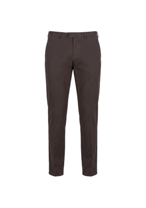 Brunello Cucinelli straight-leg cotton trousers - Brown
