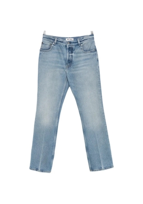 Miu Miu logo-detail straight-leg jeans - Blue