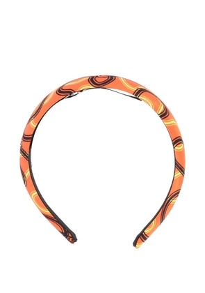 Vivienne Westwood abstract-print headband - Orange