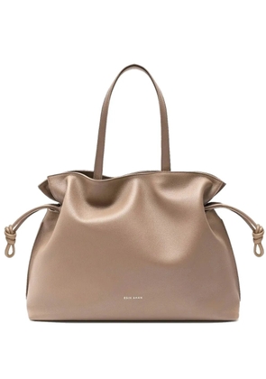 Esin Akan Emma drawstring leather tote bag - Neutrals