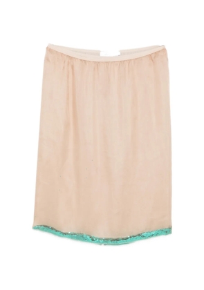 Julie Kegels Sidney sequin-embellished mini skirt - Neutrals