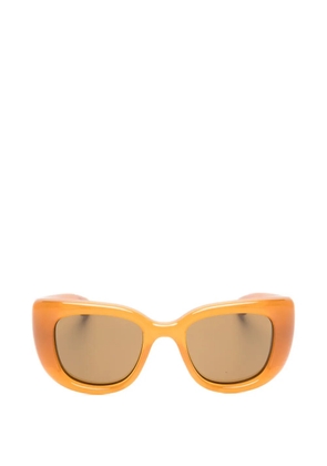 Saint Laurent Eyewear Howl oversized-frame sunglasses - Orange