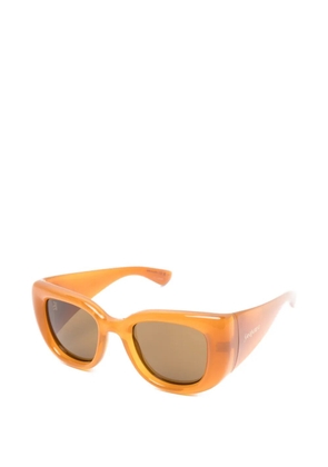 Saint Laurent Eyewear Howl oversized-frame sunglasses - Orange
