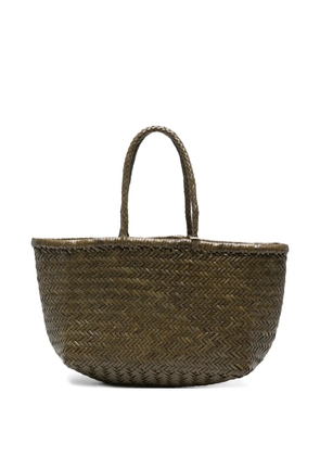 DRAGON DIFFUSION big Bamboo Triple Jump woven tote bag - Green