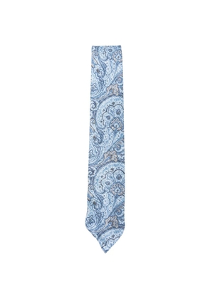 Dell'oglio Martin paisley-pattern tie - Blue