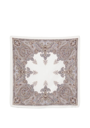 Dell'oglio Tokyo paisley-print scarf - White